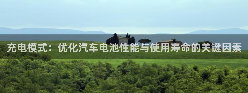优发国际平台app下载苹果版：充电模式：优化汽车电池性能与使用寿命的关键因素